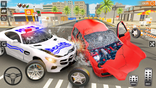 اسکرین شات بازی Police Car Game:Car Crash 3d 1