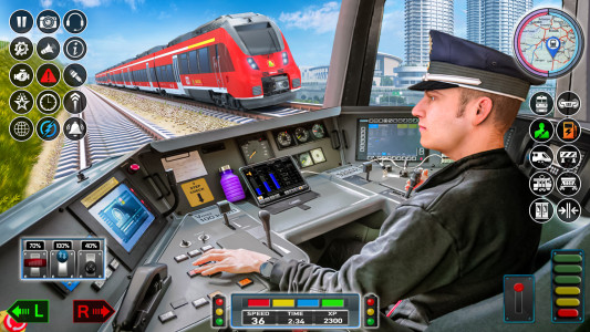 اسکرین شات 2 بازی City Train Game 3d Train games