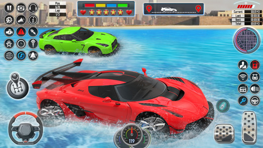 اسکرین شات بازی Water Car Racing 3d: Car Games 5