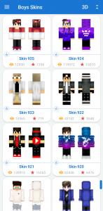 اسکرین شات برنامه Boys Skins for Minecraft PE 4