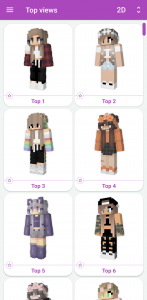 اسکرین شات برنامه Girls Skins for Minecraft PE 6