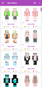 اسکرین شات برنامه Girls Skins for Minecraft PE 1