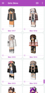 اسکرین شات برنامه Girls Skins for Minecraft PE 2