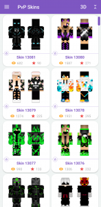 اسکرین شات برنامه PvP Skins for Minecraft PE 1