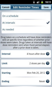 اسکرین شات برنامه Dosecast - Pill Reminder & Medication Tracker App 4