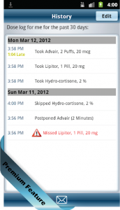 اسکرین شات برنامه Dosecast - Pill Reminder & Medication Tracker App 6