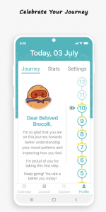 اسکرین شات برنامه Mood Potatoes - Mood Tracker | Mental Health Diary 6