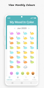 اسکرین شات برنامه Mood Potatoes - Mood Tracker | Mental Health Diary 2