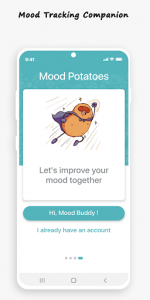 اسکرین شات برنامه Mood Potatoes - Mood Tracker | Mental Health Diary 1