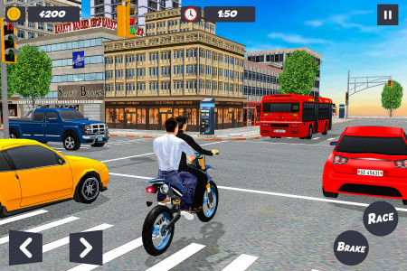 اسکرین شات 3 بازی Bike Taxi Game: Driving Games