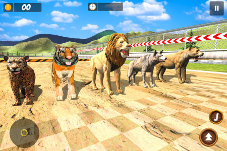 اسکرین شات 1 بازی Wild Animals Race Simulator