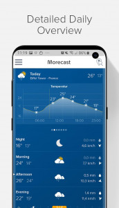 اسکرین شات برنامه Weather & Radar - Morecast 3