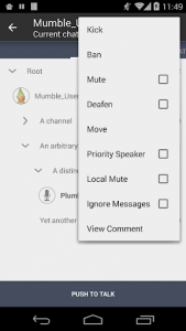 اسکرین شات برنامه Plumble - Mumble VOIP (Free) 5