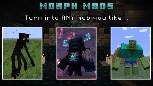 اسکرین شات برنامه Morph into Mobs: Minecraft Mod 2