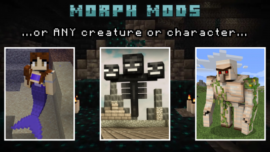 اسکرین شات برنامه Morph into Mobs: Minecraft Mod 3