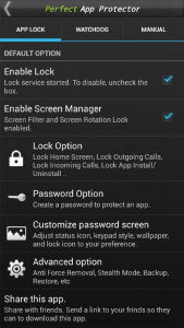 اسکرین شات برنامه Perfect AppLock(App Protector) 4
