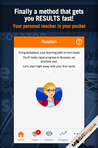 اسکرین شات برنامه Learn Russian with MosaLingua 1