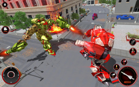 اسکرین شات برنامه Multi Robot Hero: Deadly Flying Dragon Simulator 2