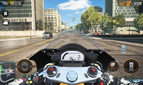 اسکرین شات بازی Moto Speed City Racing 2