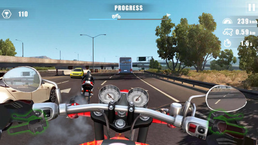 اسکرین شات بازی Moto Bike Race : Driving Car 3