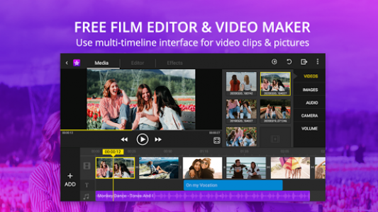 اسکرین شات برنامه HD Movie Editor - Video Editor & Movie Maker 2020 1