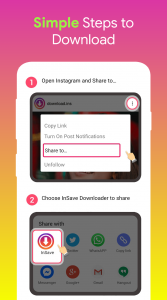 اسکرین شات برنامه Downloader for Instagram 1