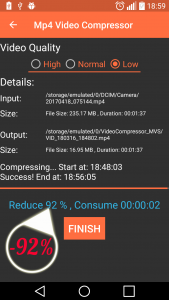 اسکرین شات برنامه MP4 Video Compressor 2