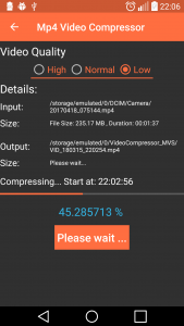 اسکرین شات برنامه MP4 Video Compressor 4