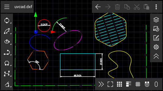 اسکرین شات برنامه UVCAD - CAD 2D Drawing & Drafting Editor & Viewer 1