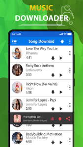 اسکرین شات برنامه MP3 song downloader - Download free music 1
