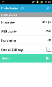 اسکرین شات 4 برنامه Photo Resizer HD