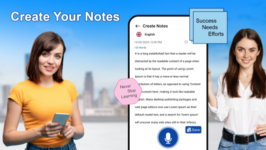 اسکرین شات 2 برنامه Speech to Text