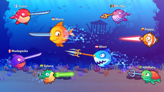 اسکرین شات 5 بازی Fish.IO - Hungry Fish