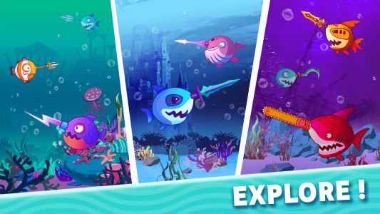 اسکرین شات 4 بازی Sword Shark.io - Hungry Shark