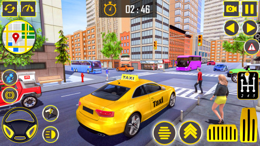 اسکرین شات بازی US Taxi Simulator : Car Games 3