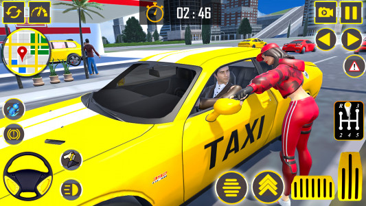 اسکرین شات بازی US Taxi Simulator : Car Games 4