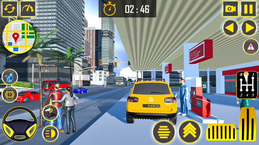 اسکرین شات بازی US Taxi Simulator : Car Games 6