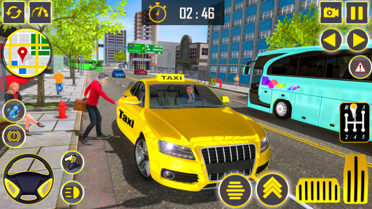 اسکرین شات بازی US Taxi Simulator : Car Games 2