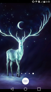 اسکرین شات برنامه Night Bringer Magical deer lwp 2