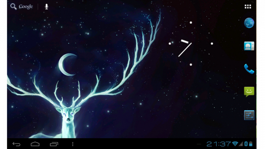 اسکرین شات برنامه Night Bringer Magical deer lwp 3