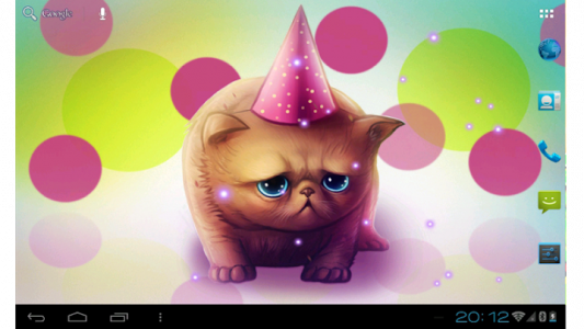 اسکرین شات برنامه Birthday Cat : Cute Live wallpaper for Kids play 3
