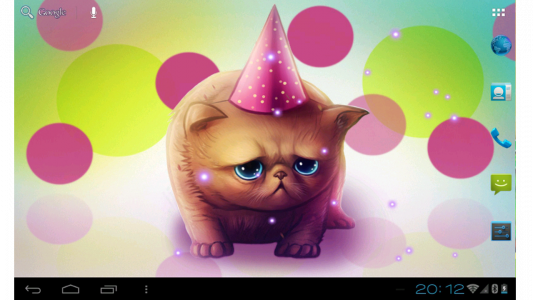 اسکرین شات برنامه Birthday Cat live wallpaper 3