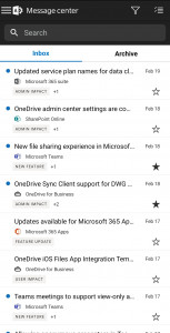 اسکرین شات برنامه Microsoft 365 Admin 6