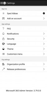اسکرین شات 7 برنامه Microsoft 365 Admin
