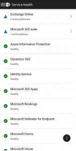 اسکرین شات برنامه Microsoft 365 Admin 4