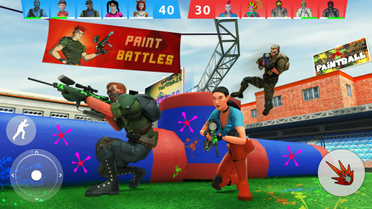 اسکرین شات 1 بازی Paintball Shooting Game 3D