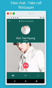 اسکرین شات برنامه Bts-V Kim Tae-Hyung Real call 5