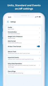 اسکرین شات برنامه Diabetes Diary, Blood Glucose 6