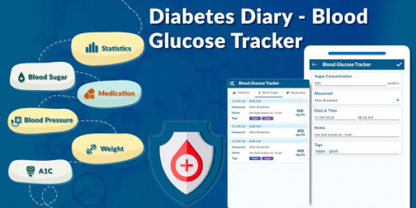 اسکرین شات برنامه Diabetes Diary - Blood Glucose Tracker 1