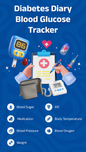 اسکرین شات برنامه Diabetes Diary, Blood Glucose 1